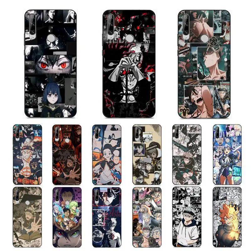 

YNDFCNB Black Clover Phone Case for Huawei Y 6 9 7 5 8s prime 2019 2018 enjoy 7 plus
