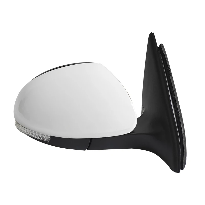 Для VW Tiguan 2009-2016 крыло двери боковое зеркало в сборе крышка зеркала заднего вида рамка стеклянный объектив сигнал поворота лампа