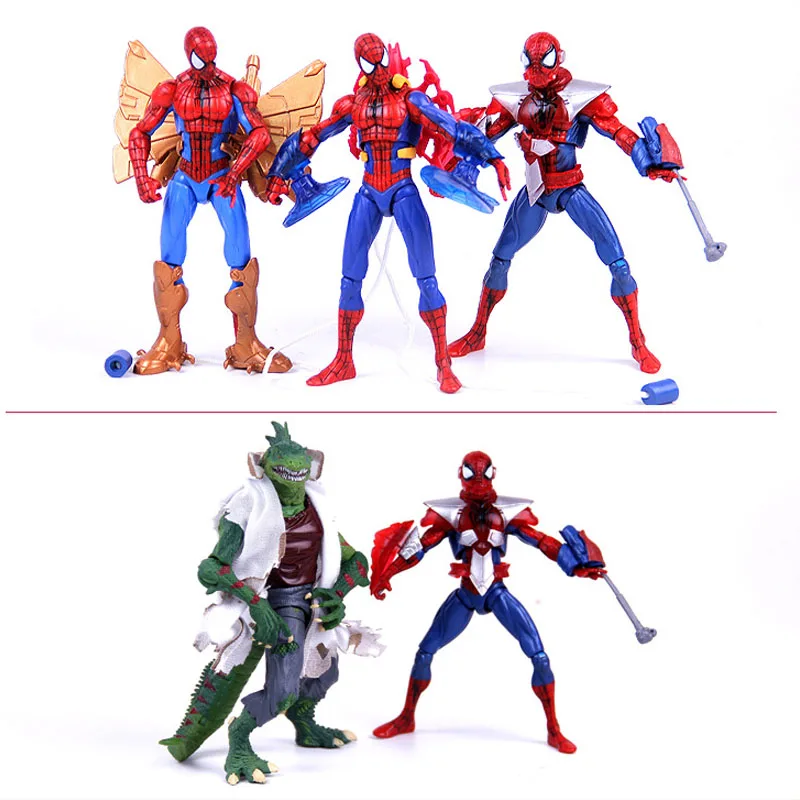 

Фигурки героев комиксов Marvel, супергерои, Человек-паук, ящерица Веном, карнидж, Человек-паук, экшн-фигурки, модели, игрушки, коллекция, орнамен...