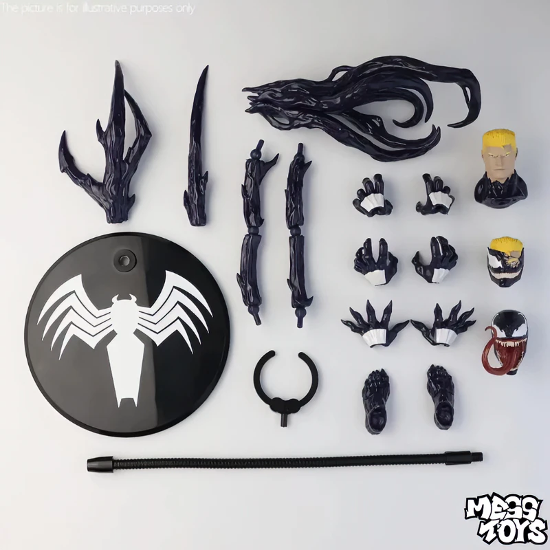 Фото Новая фигурка MESS TOYS Lethal Neighbor Venom, симбиот Веном, масштаб 1/12, аниме-фигурка, коллекционная модель, игрушка, подарок №2