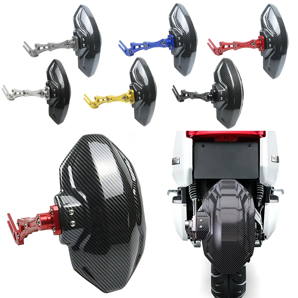 

Motorcycle Aluminum Rear Fender Carbon Fiber Printed Plastic Mudguard FOR KAWASAKI NINJA ZX 250R NINJA 400 NINJA H2 ER 6N Z800