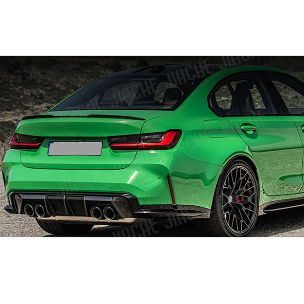 Фото VACOMUL для BMW G80 G82 G83 M3 M4 2021 + ABS задний бампер, спойлер, сплиттер, Стайлинг автомобиля, задний диффузор, защитный спойлер №4