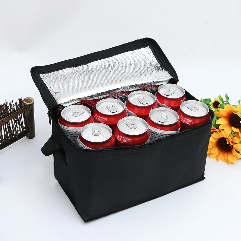 

Portable Thermal Insulated Cooler Bag Outdoor Cooler Box Camping Foods Drink Bento Bags BBQ Zip Pack Picnic Supplies