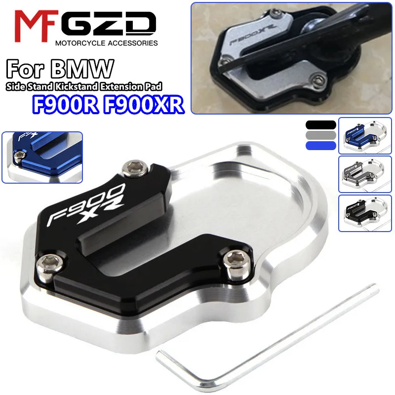 For BMW F900R F900XR 2019-2021 2022 2023 Motorcycle CNC Kickstand Side Stand Extension Pad Enlarger Support Plate f900r f900xr