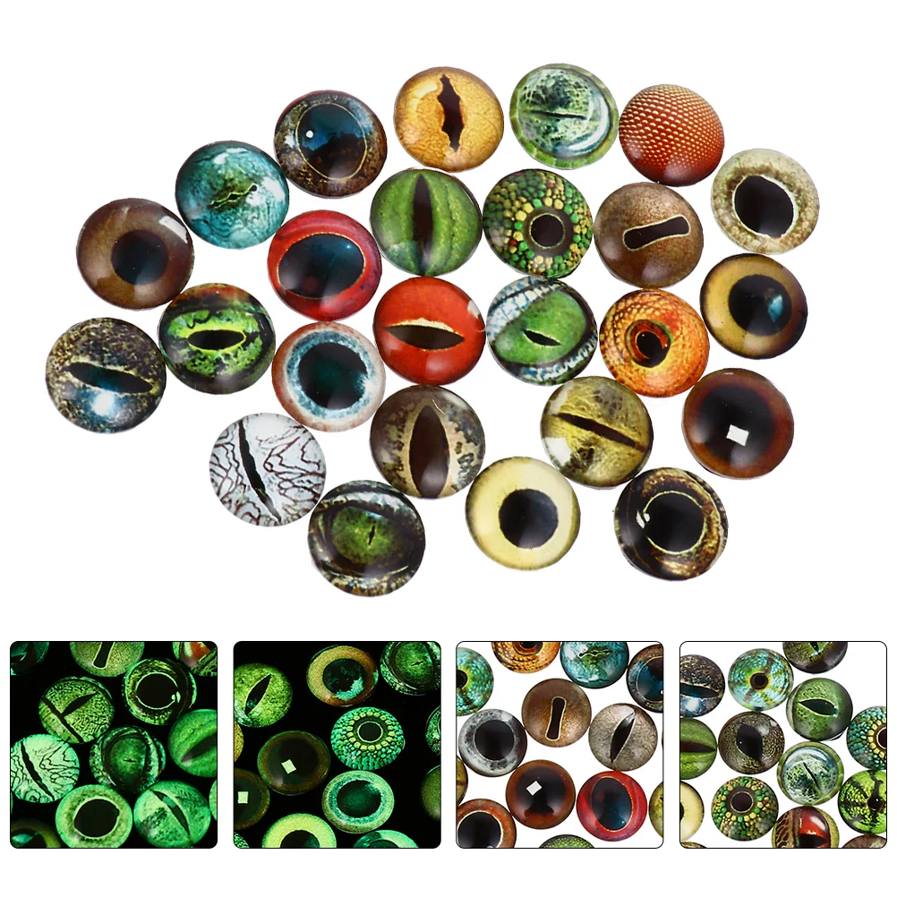 

Eyes Eyedoll Diy Fordragon Animal Evil Dome Beads Craft Round Flatback Wiggle Cat Simulated Charms Colorful Glitter Googly