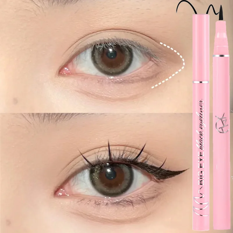 

Black Brown Liquid Eyeliner Waterproof Matte Quick-drying Natural Lasting Eyeliner Pen Beauty Korean Eyes Makeup Cosmetics Tools