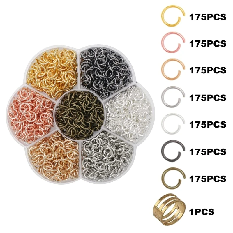 

Round Keyring Connector Open Jump Ring Jewelry Making Handmade for Jewelry Necklaces Bracelets Earrings Crafts Ornament