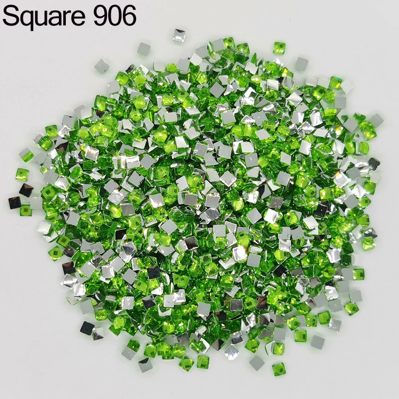 

Square Crystal Stone DIY Diamond Painting Cross Stitch Embroidery Rhinestones Colorful Mosaic Crystal Stone Square Needlewrok 5D