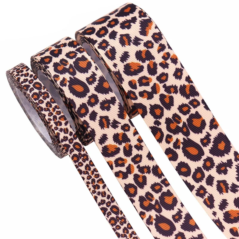 

3 шт., леопардовая фотолента, ленты с леопардовым рисунком для рукоделия, изготовления волос и упаковки поделок