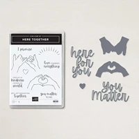 newest arrival english german love you matter here for you metal cut dies stamps set diy paper card gift scrapbooking decoration