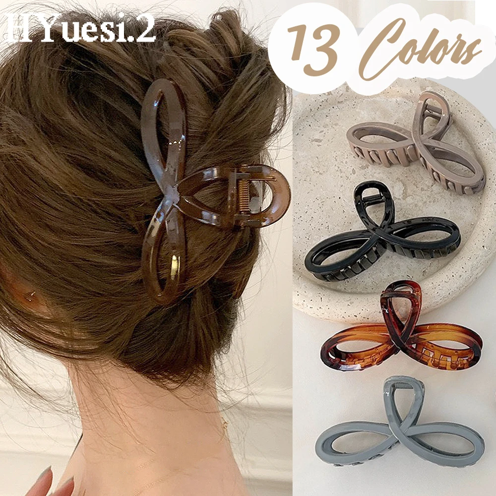 Simple Acrylic Non-slip Acrylic Banana Hair Jaw Clips For Thick Thin Hair