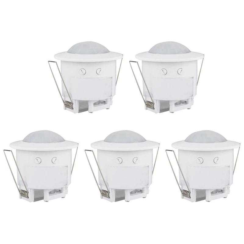 

BEAU-5X 110V-220V 360° Infrared Recessed PIR Ceiling Motion Sensor Detector Light Switch, Motion Light Sensor