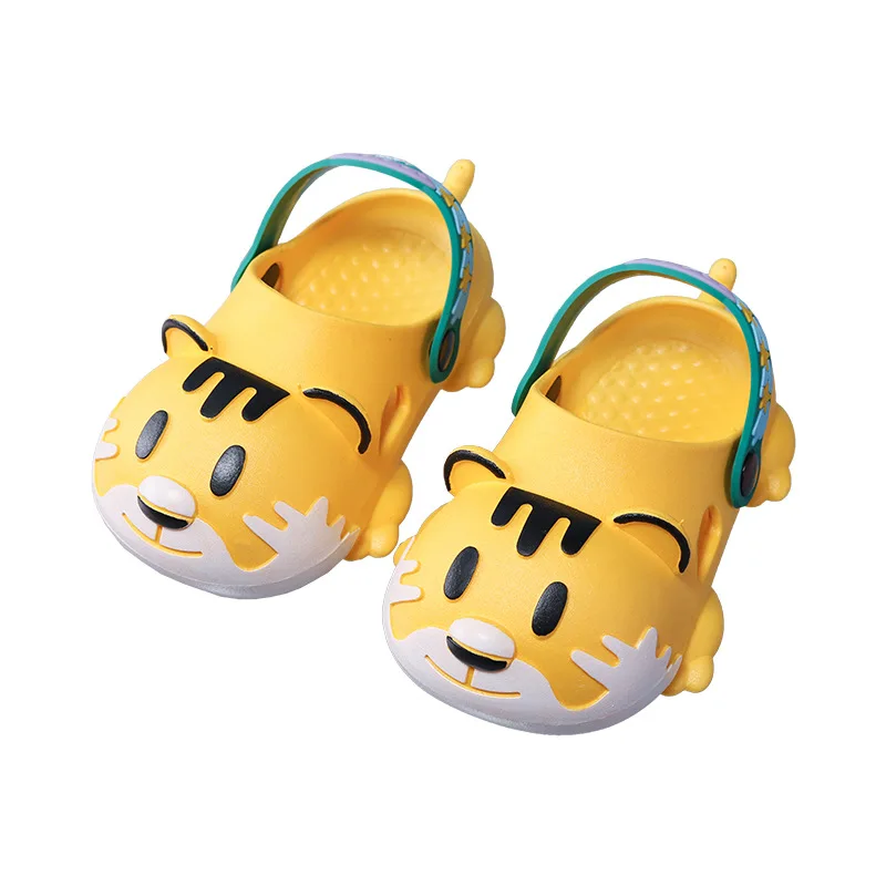 Kids Slippers Baby Cute Tiger Cartoon Outdoor Kawaii Animal Boys EVA Sandal Summer Lightweight Strap Head Casual Child Shoes