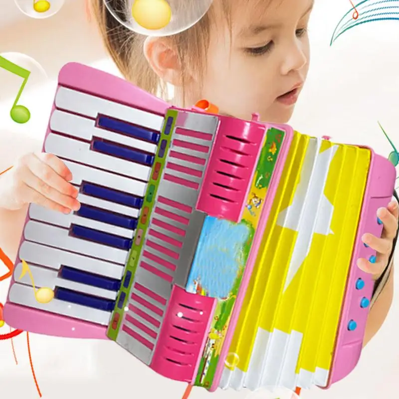 Детский аккордеон музыкальные инструменты маленькая игрушка-аккордеон 6 басовых