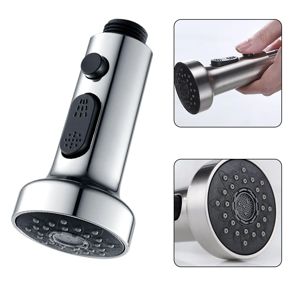 

Kitchen Pull Out Faucet Sprayer Plating Nozzle Water Saving Bathroom Basin Sink Shower Spray Head Water Tap Faucet ABS
