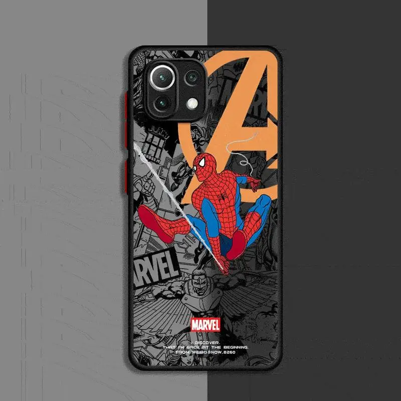 Чехол для телефона с героями Marvel Человек-паук Железный человек чехол Xiaomi Redmi 13C1 2 5G