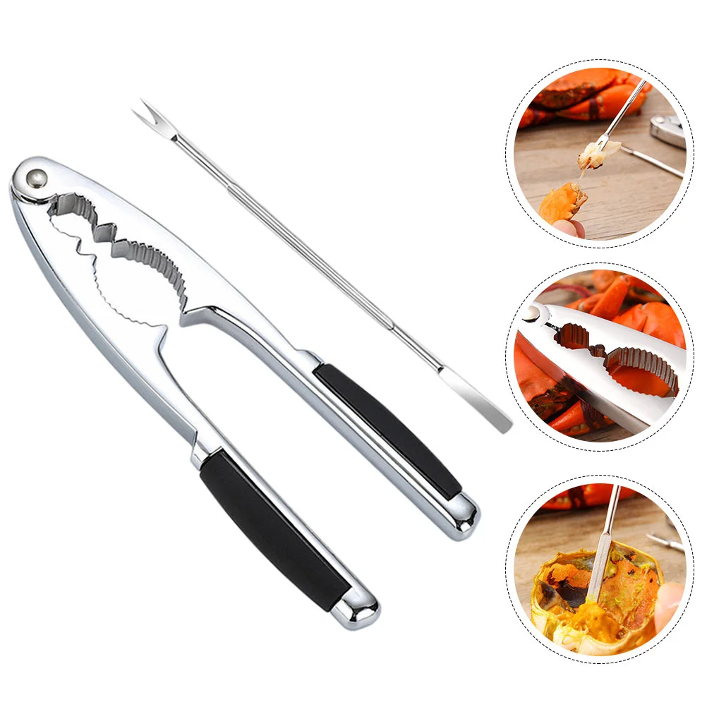 

2Pcs Household Walnut Clip Walnut Opening Tong Home Opening Tools (Black)