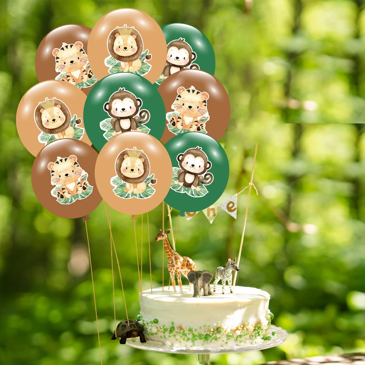 Животные воздушный шар зоопарк украшение для дня рождения джунгли сафари