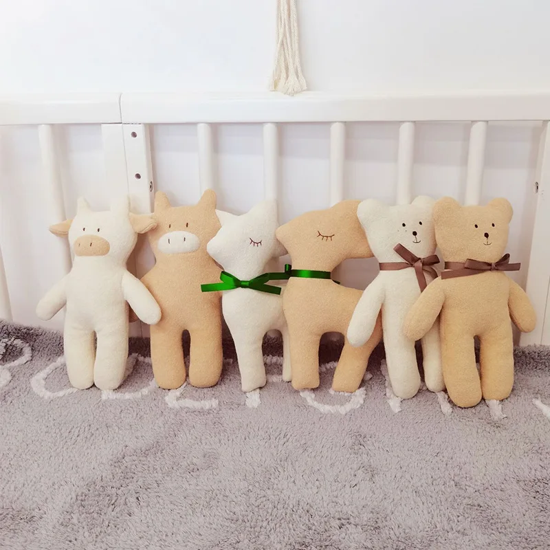 

INS Nordic creative calf Plush doll toy Cute animals Deer bear Stuffed doll baby Sleeping appease Doll Kids Birthday Xmas Gift