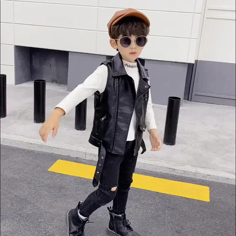 

Детский меховой жилет на молнии, с отложным воротником