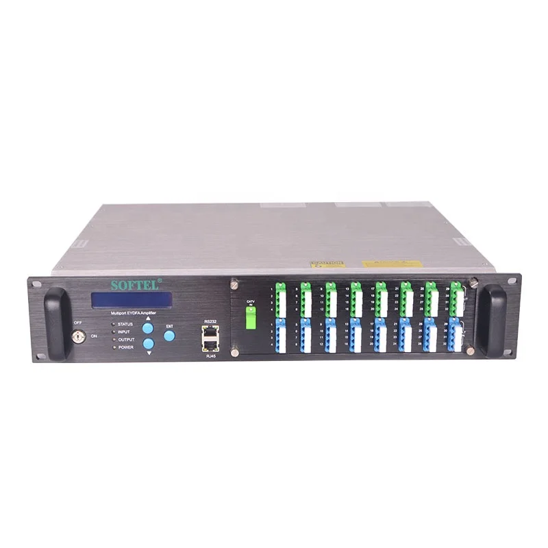 

Triple Play Factory Price GPON OLT Network PON WDM 1550 CATV EDFA 4 8 16 32 Output Port