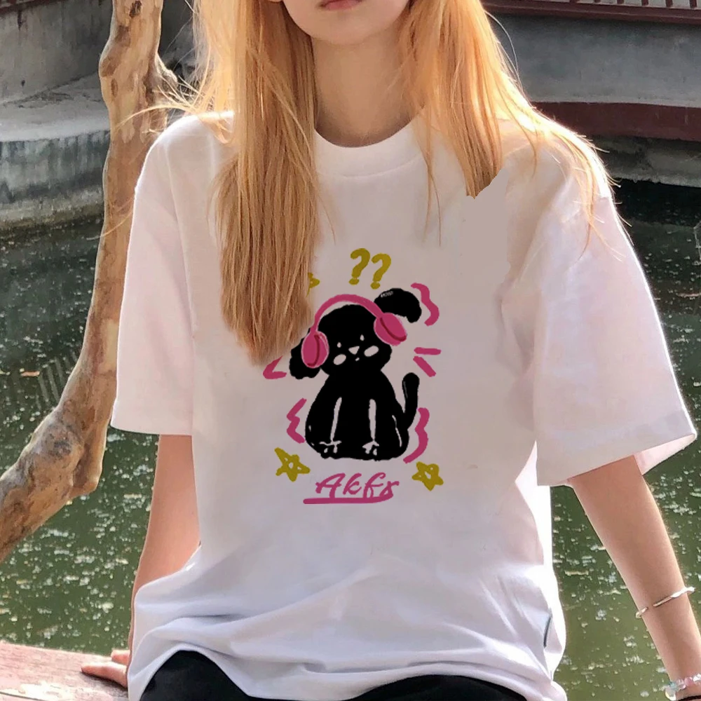 

Женская Винтажная футболка из хлопка, с коротким рукавом