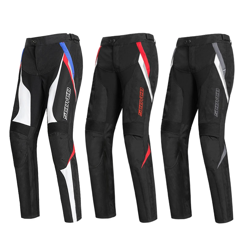 Брюки для езды на мотоцикле SCOYCO износостойкие дышащие брюки из ткани Оксфорд