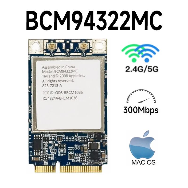 Original  Airport Extreme BCM94322MC Wireless WIFI Card For All  Pro MB988Z/A PCI-E wifi 300M