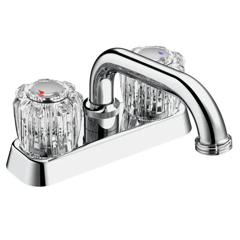 

Two Handle Centerset Laundry Faucet, Polished Chrome