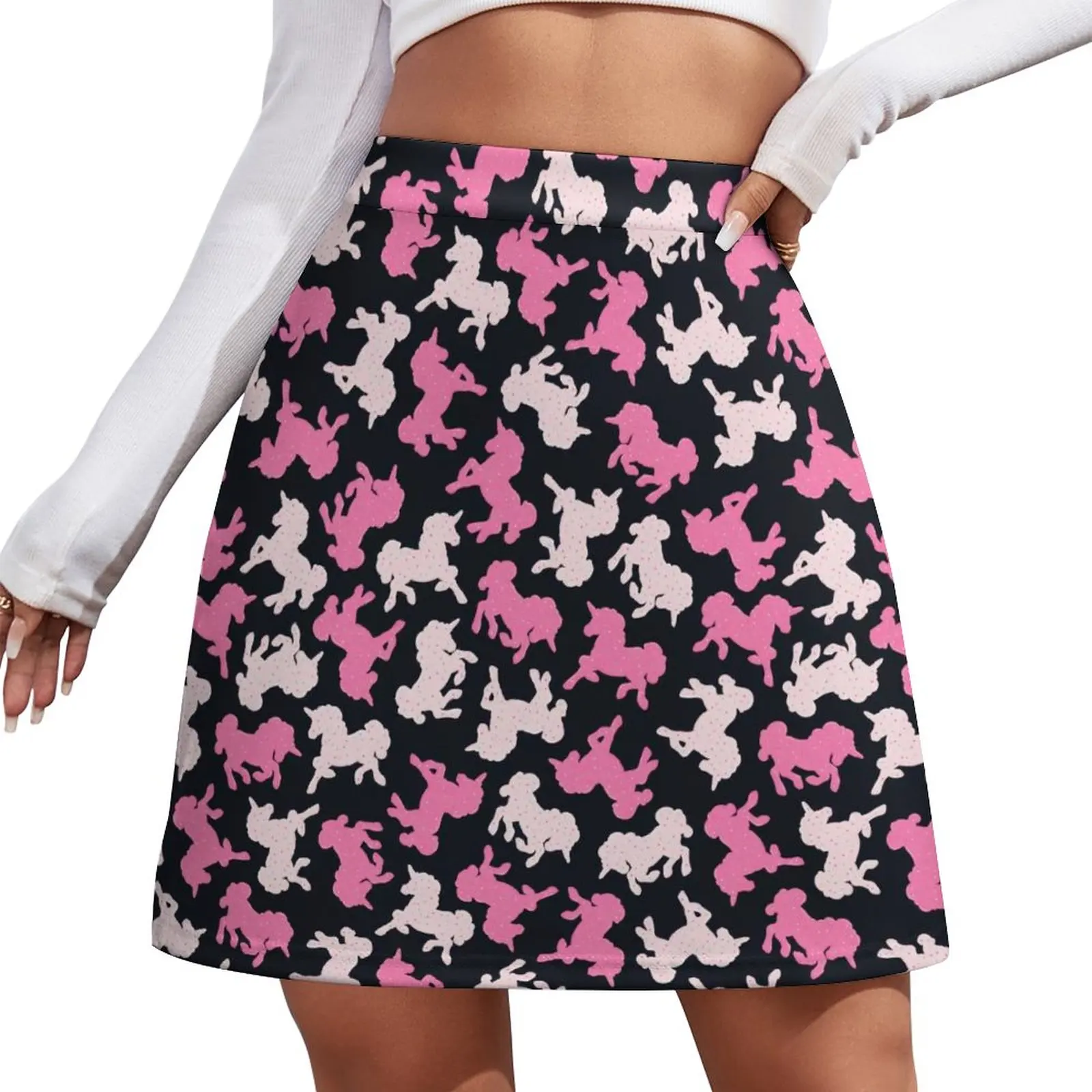 

Frosted Unicorn Skirt Cute Pink Animal Print Aesthetic Casual A-line Skirts Cute Mini Skirt Woman Graphic Big Size Skort Clothes