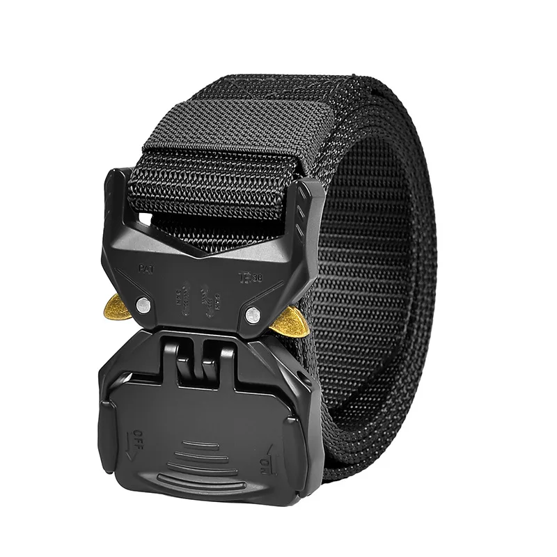 

Tactical Belt Men's Army Quick Release Buckle Belt Nylon Elastic Belt Outdoor High Quality Marine Corps Canvas Belt For Men