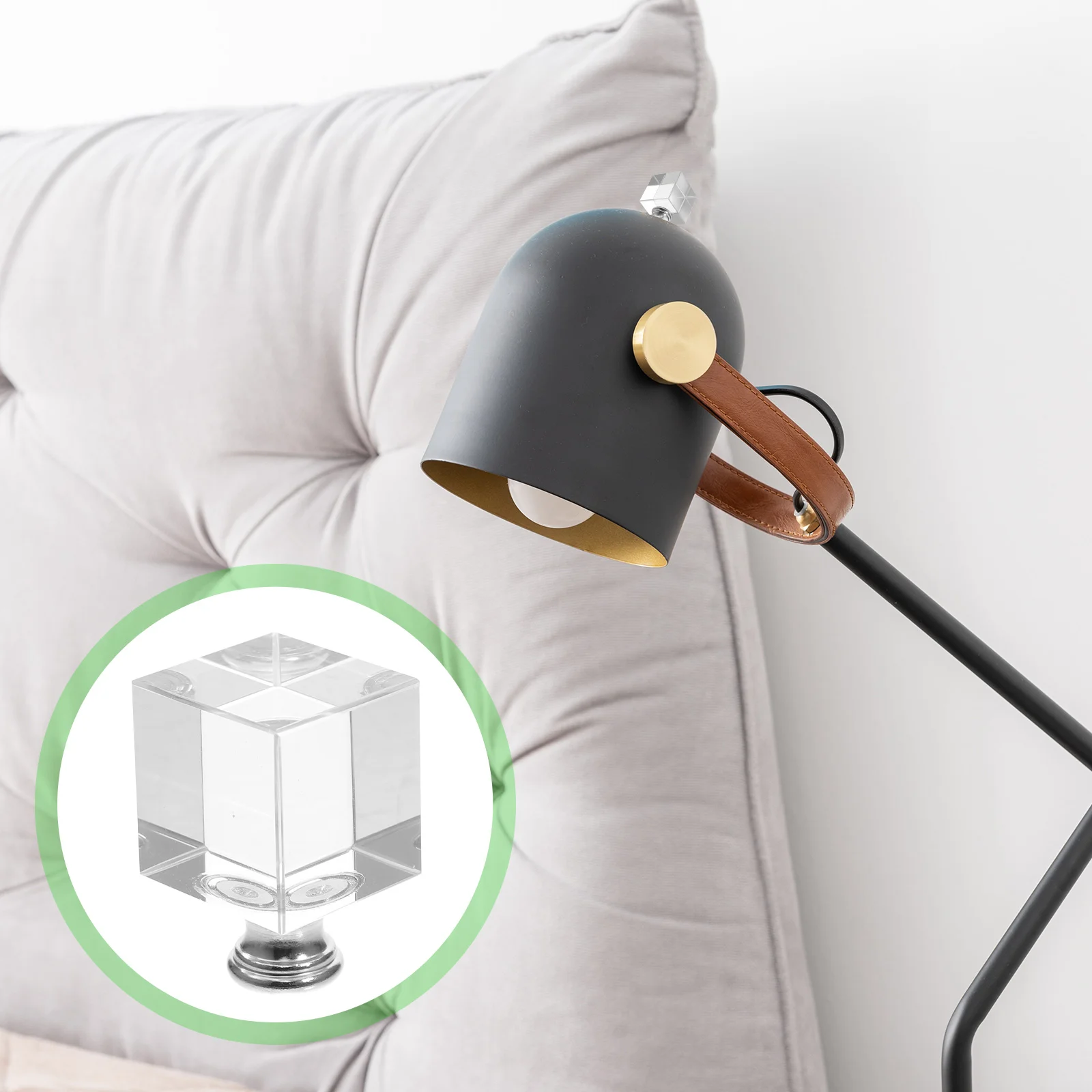 

2 Pcs Lampshades Table Lamp Lamp Decoration Lamp Shade Light Finial Cube Lamp Finial Lamp Accessories Lamp Finial Caps