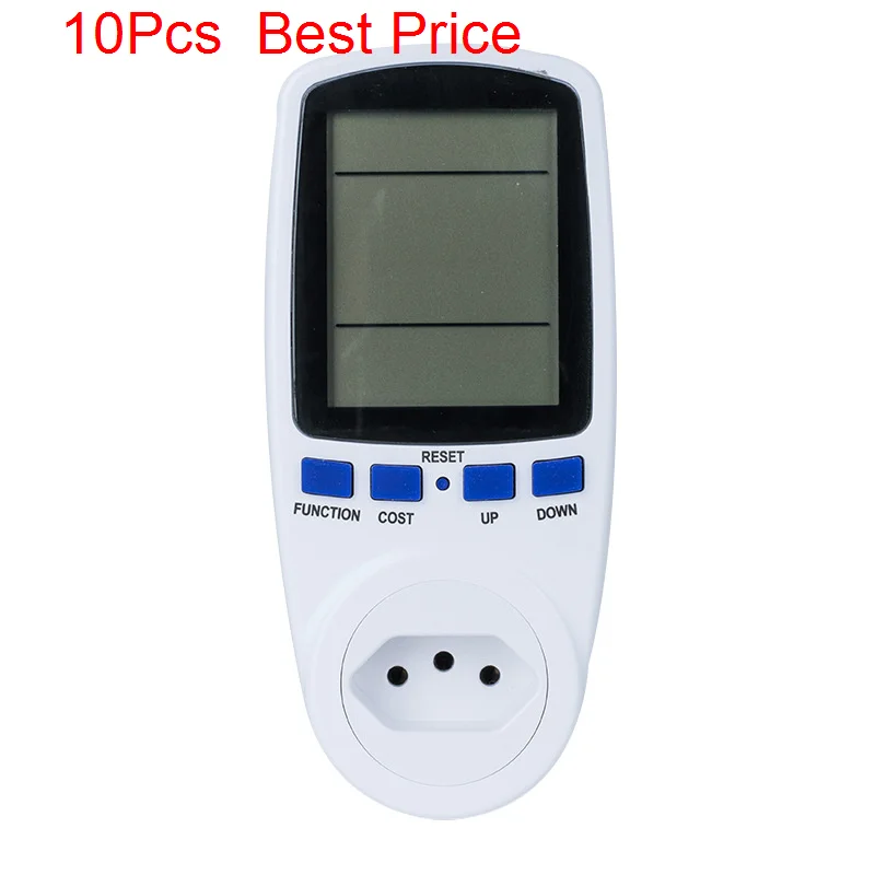 

10Pcs/lot Brazilian Power Metering Socket Power Monitor Intelligent Charging Socket Meter