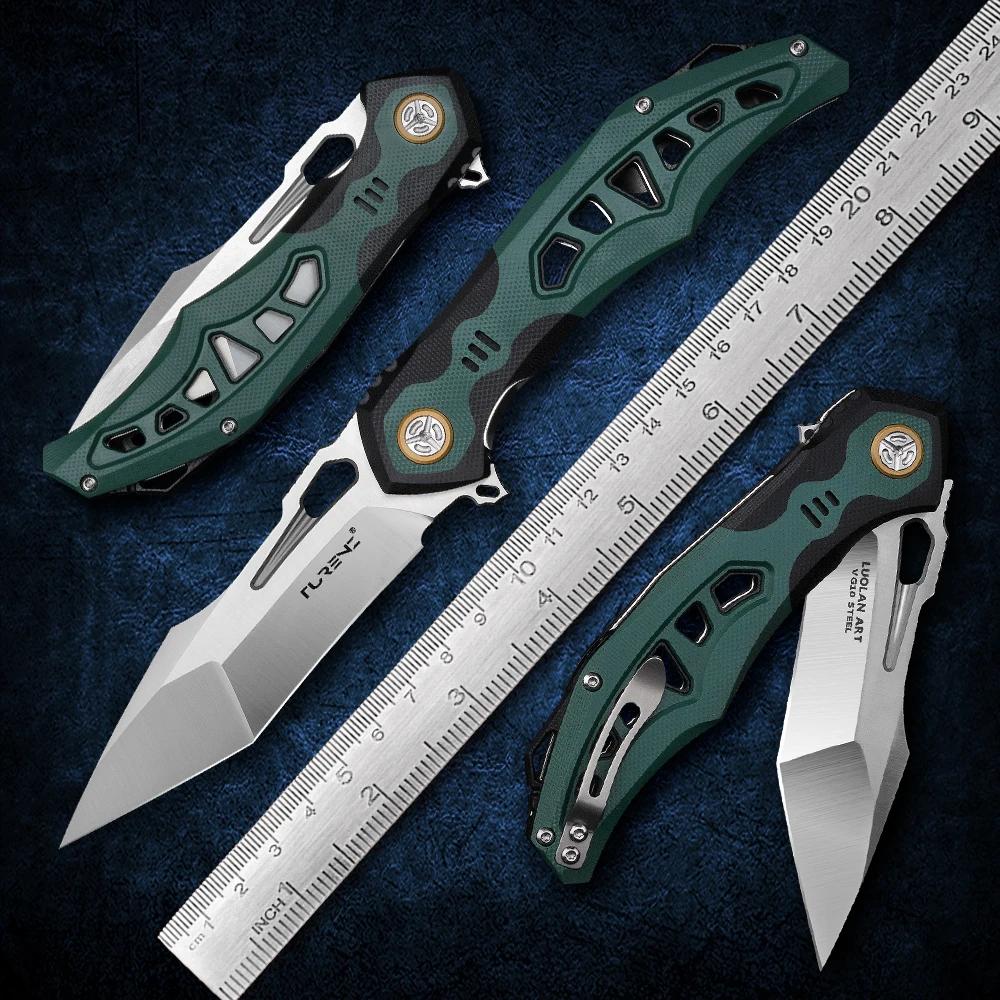 TURENZ Tactical Folding Knife VG10 Steel Blade G10 Handle Clip Survival Hunting EDC Tool