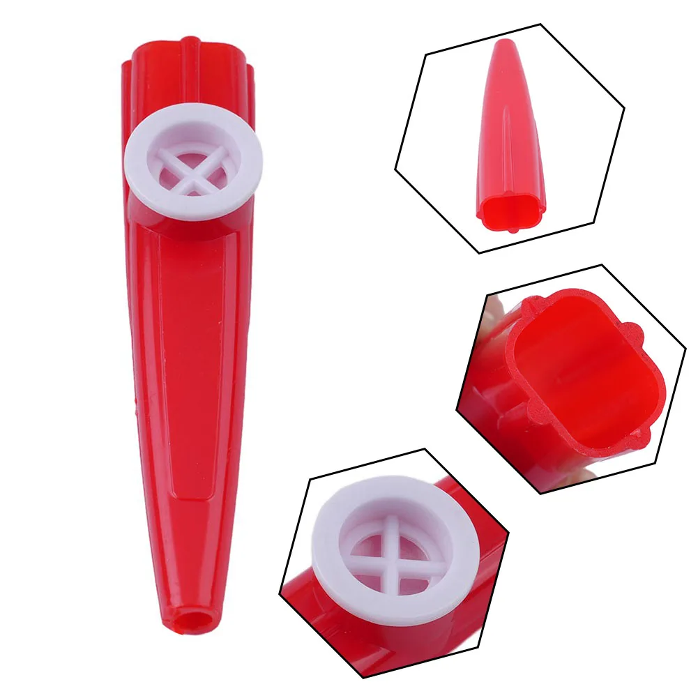 

Durable High Quality 1 X Kazoo Musical Instruments Orange Pink Plastic Purple Red White For New Year Green Yellow