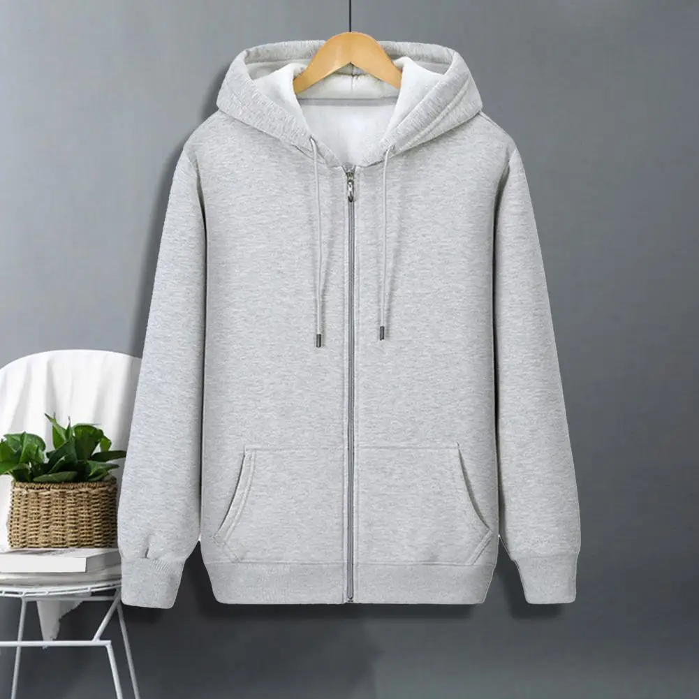 

Мужское повседневное пальто, толстое теплое мужское зимнее пальто с капюшоном, на молнии, со шнуровкой и карманами, эластичные манжеты, повседневное свободное Мужское пальто