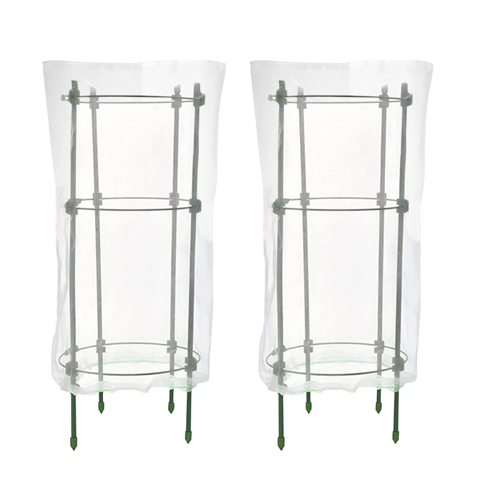 

Садовые клетки для защиты растений и сетчатые металлические стойки для растений и защитные крышки для растений со шнурком для