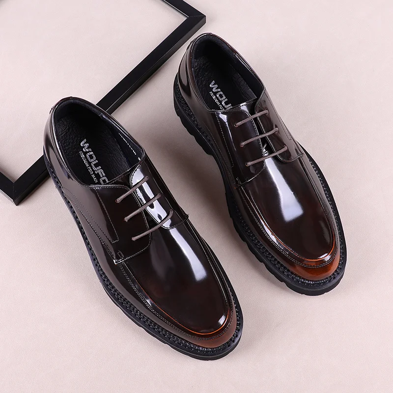 

Men's shoes, laces, patent leather, bright color, leather, style, handmade, love style