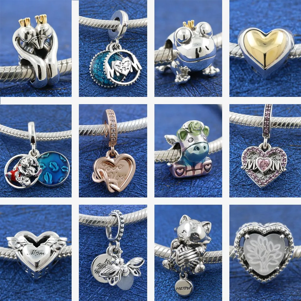 

Бусина из серебра 925 пробы, ажурная, в виде сердца