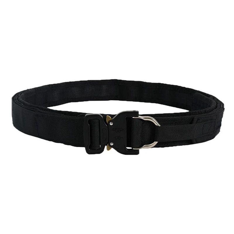 

Quick Release Training Belt,2 In 1 Double Layer Training Belt Waist Support Hunting Accessories Outdoor Heavy Duty Belts