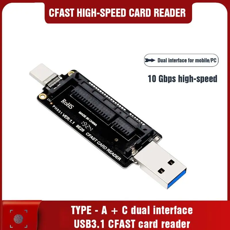 

Устройство для чтения карт памяти PH851 CFAST usb 3.1 Type-C