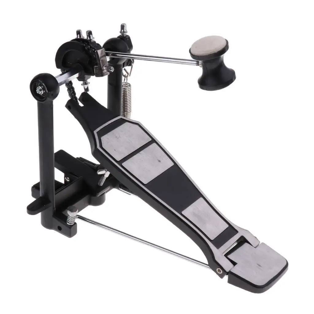 

Rack Drum Pedal Set with Drum Beater Single Chain Drive Kit for Drummer