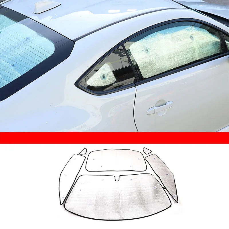 

For 2022-2023 Toyota 86/Subaru BRZ aluminum foil silver car full window glass sunscreen sunshade car interior accessories