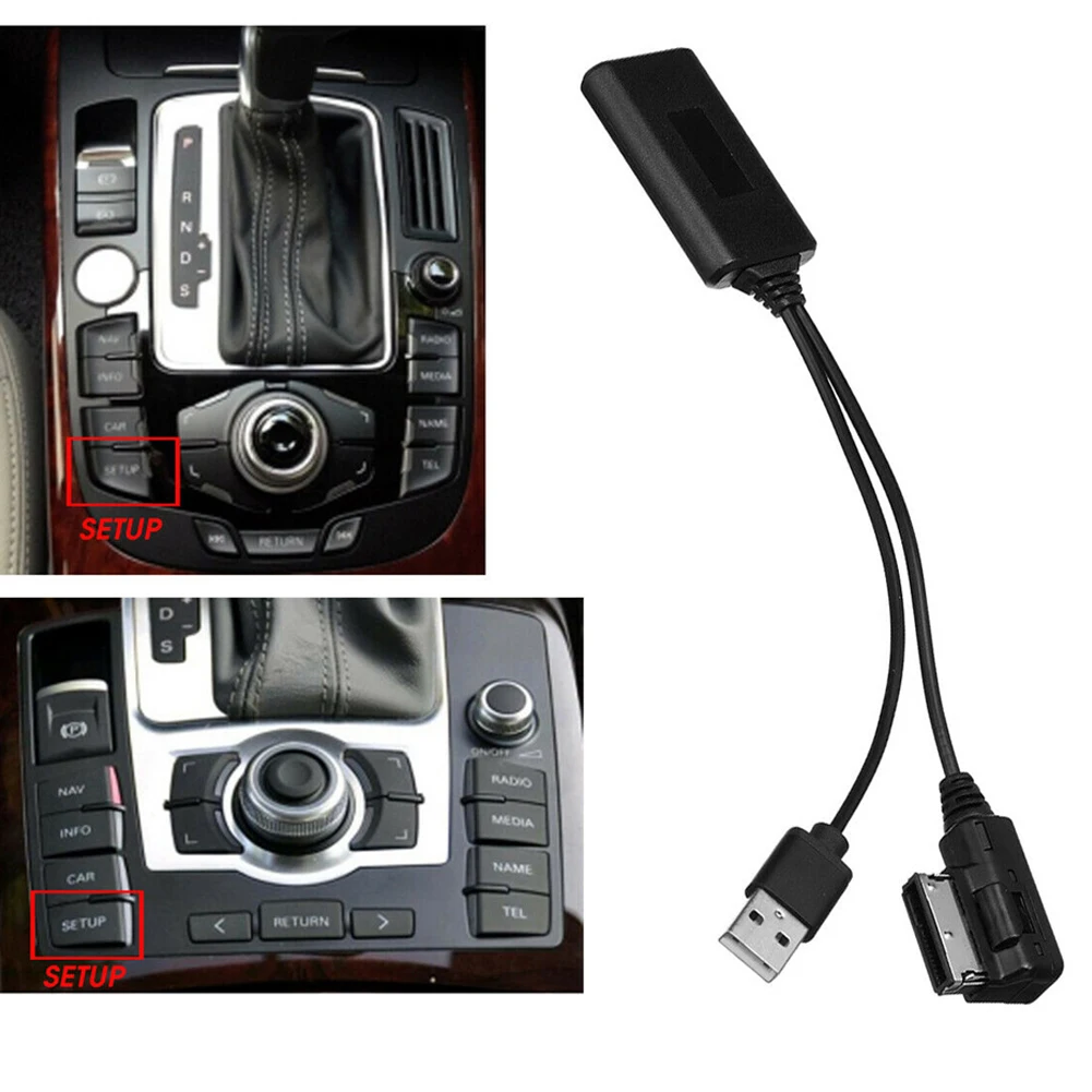 

Wireless Bluetooth Music Interface AUX Audio Cable Adapter For Q7 A5 A6 A8 Car Accessories High-quality Bluetooth Cable