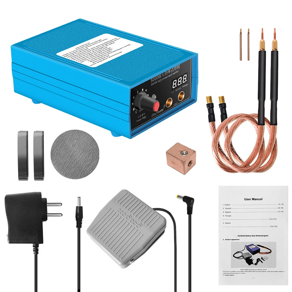 

High Power 5000W Handheld Portable Home Welding Machine Battery Nickel Sheet Spots Welding Machine Digital Display Welders