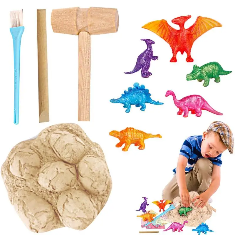 Dinosaur Eggs Tyrannosaurus Model Toys Scientific Mining Dinosaur Archeology Mystery Digging Educational Toys For Kid Boy