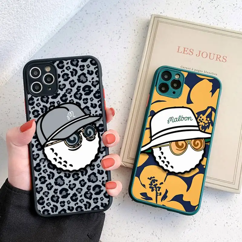 

Golf Style Design-M-Malbons Phone Case for iPhone 14 11 12 13 Mini Pro Max 8 7 Plus X XR XS MAX Translucent Matte Cover