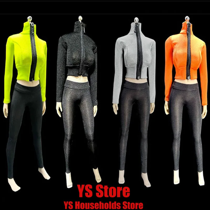 

Женская одежда для йоги, обтягивающая эластичная верхняя одежда и брюки, аксессуар для 12-дюймовой экшн-фигурки, игрушка для тела