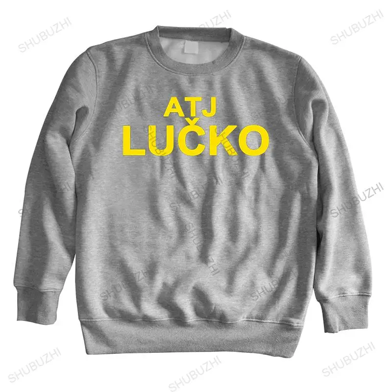 Мужские осенне-зимние толстовки с круглым вырезом ATJ LUCKO CROCOunisex мужские теплая