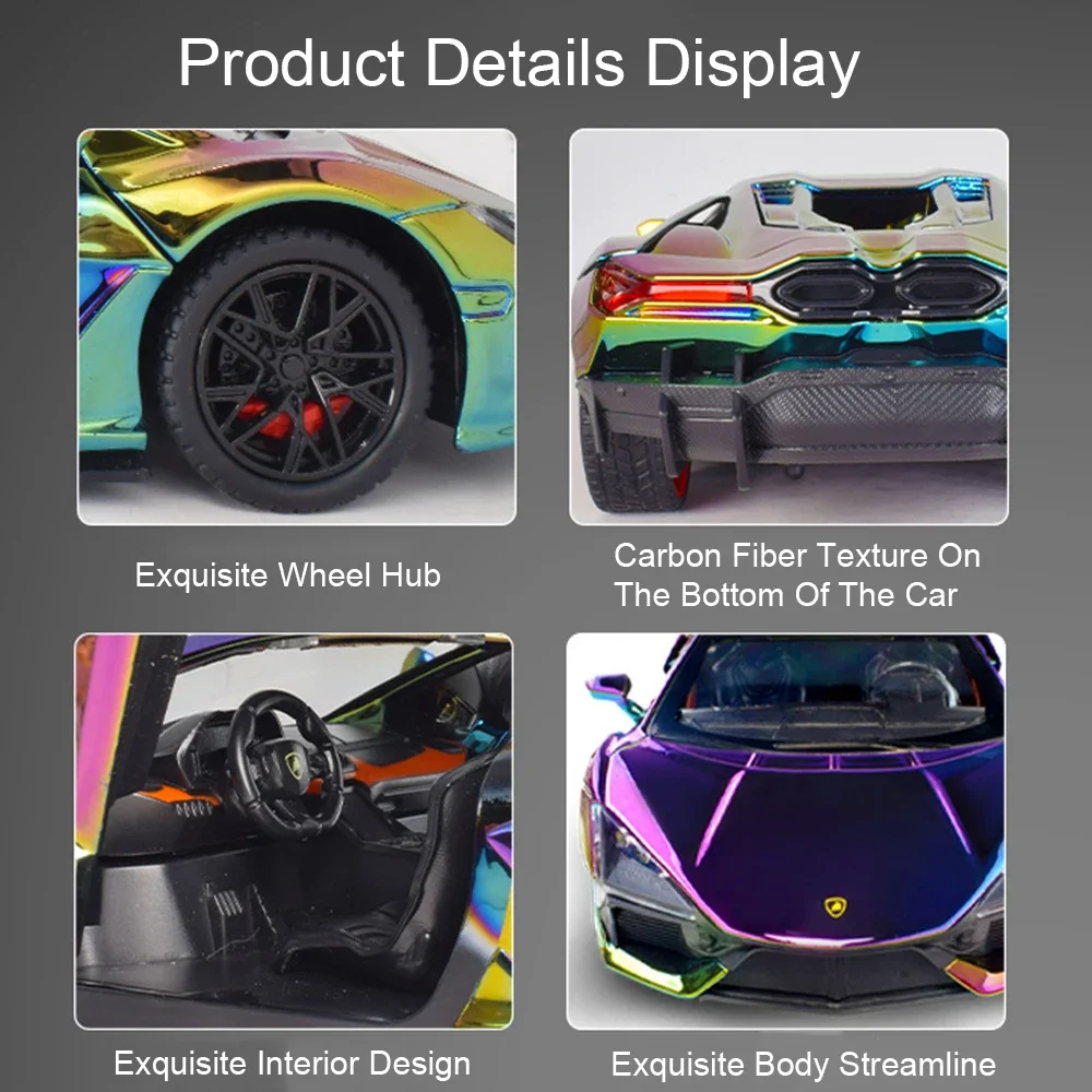 1:24 Lambor Aventador спортивный автомобиль из сплава игрушки литая под давлением модель